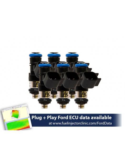 ASNU Fuel Injectors - FIC 1650cc High Z Flow Matched Fuel Injectors for Ford Mustang V6 2011-2017 - Set of 6 - Image 1