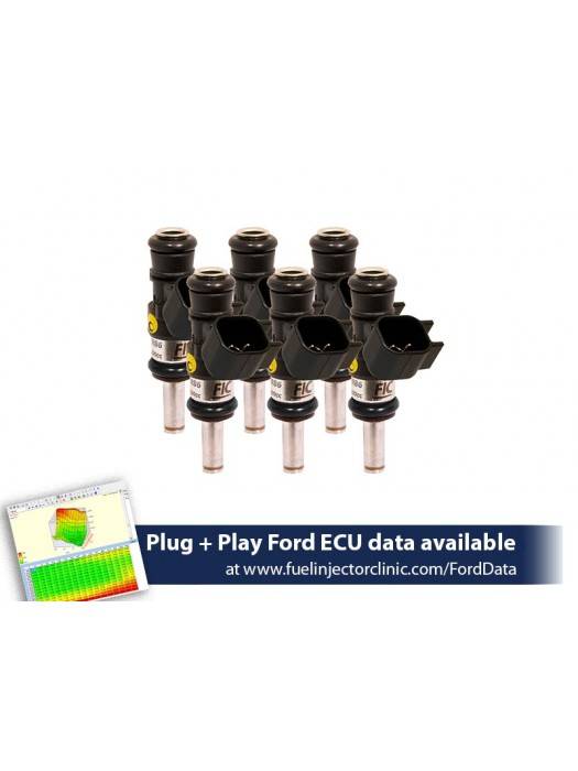 ASNU Fuel Injectors - FIC 1440cc High Z Flow Matched Fuel Injectors for Ford Mustang V6 2011-2017 - Set of 6 - Image 1