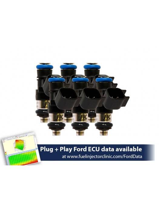 ASNU Fuel Injectors - FIC 1000cc High Z Flow Matched Fuel Injectors for Ford Mustang V6 2011-2017 - Set of 6 - Image 1