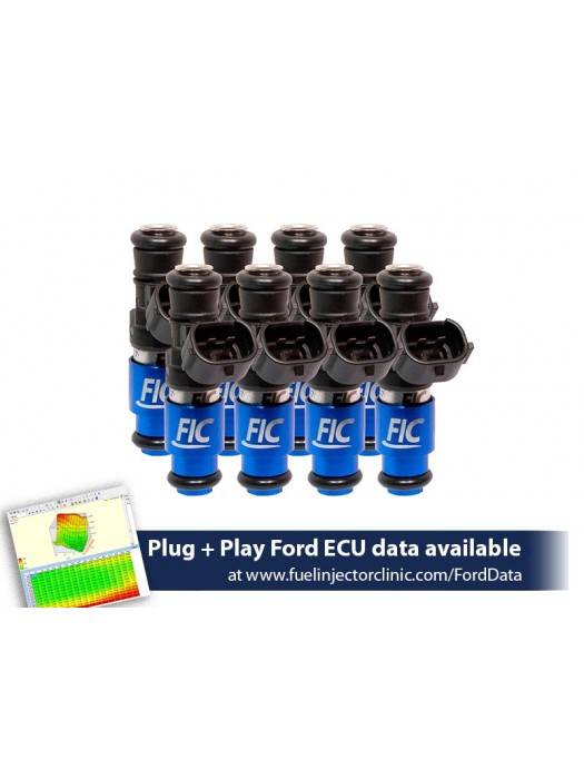 ASNU Fuel Injectors - FIC 2150cc High Z Flow Matched Fuel Injectors for Ford GT40 2005-2006 & GT500 2007-2014 - Set of 8 - Image 1