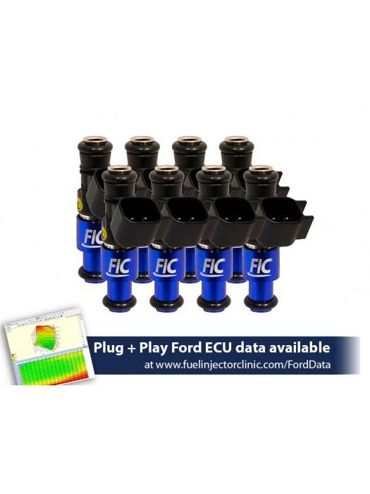 ASNU Fuel Injectors - FIC 1440cc High Z Flow Matched Fuel Injectors for Ford GT40 2005-2006 & GT500 2007-2014 - Set of 8 - Image 1