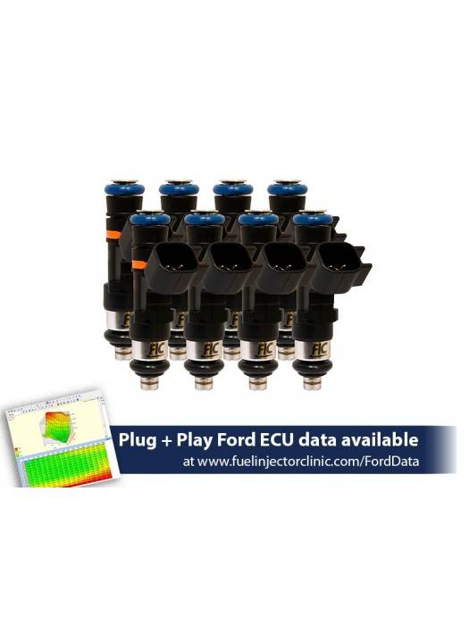 ASNU Fuel Injectors - FIC 1000cc High Z Flow Matched Fuel Injectors for Ford GT40 2005-2006 & GT500 2007-2014 - Set of 8 - Image 1