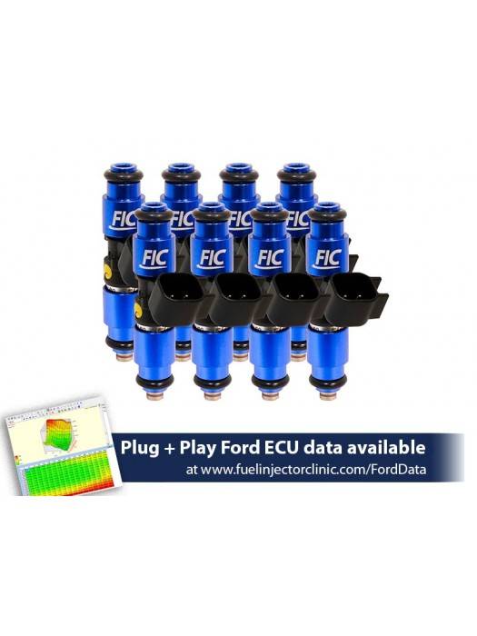 ASNU Fuel Injectors - FIC 1200cc High Z Flow Matched Fuel Injectors for Ford Mustang GT 2005-2023 - Set of 8 - Image 1