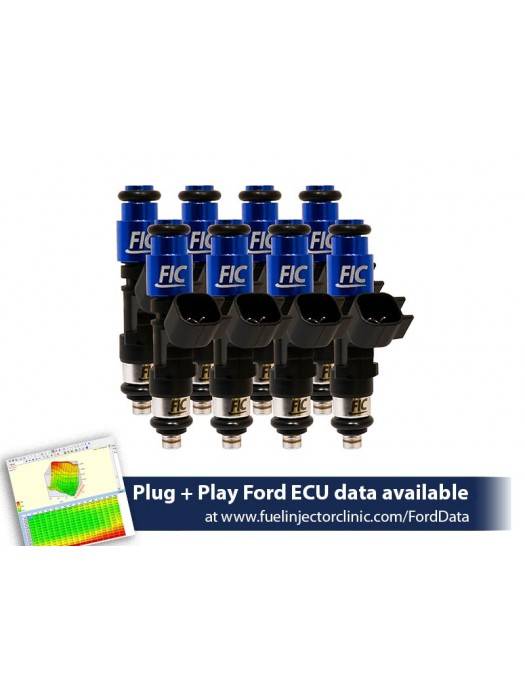 ASNU Fuel Injectors - FIC 650cc High Z Flow Matched Fuel Injectors for Ford Mustang GT 2005-2023 - Set of 8 - Image 1