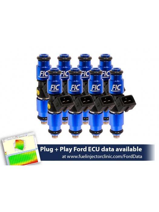ASNU Fuel Injectors - FIC 1200cc High Z Flow Matched Fuel Injectors for Ford Mustang 1967-2004 - Set of 8 - Image 1
