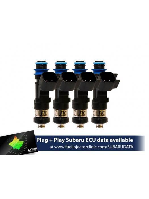 ASNU Fuel Injectors - FIC 1000cc High Z Flow Matched Fuel Injectors for Subaru WRX 02-14 & STI 07+ - Set of 4 - Image 1
