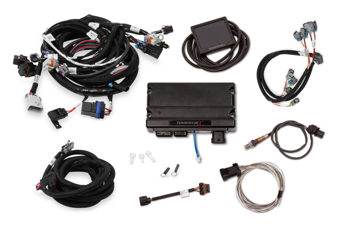 Holley - Holley Terminator X MPFI Controller Kit For GM LS2 LS6 Engines 24x Crank 1x Cam with DBC EV6 Injectors - Image 1