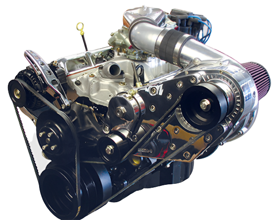 ATI/Procharger - Chevy SBC & BBC Procharger Serpentine HO Intercooled Kit with D-1SC for Aftermarket EFI/Carb - Image 1