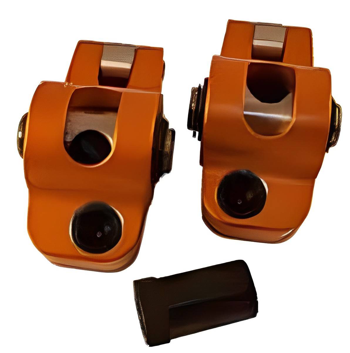 Harland Sharp - Harland Sharp SBC 74-91 7/16" Stud Mount Roller Rocker Arms, 1.5 Ratio, for SBC W/ Offset Intake & Canfield 225/226/227 Heads (0.150 Offset) - Image 1