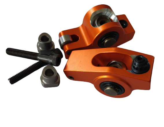 Harland Sharp - Harland Sharp Ford V6 82-08 3.8-4.2 8MM Pedistal Mount Roller Rocker Arms, 1.8 Ratio - Image 1