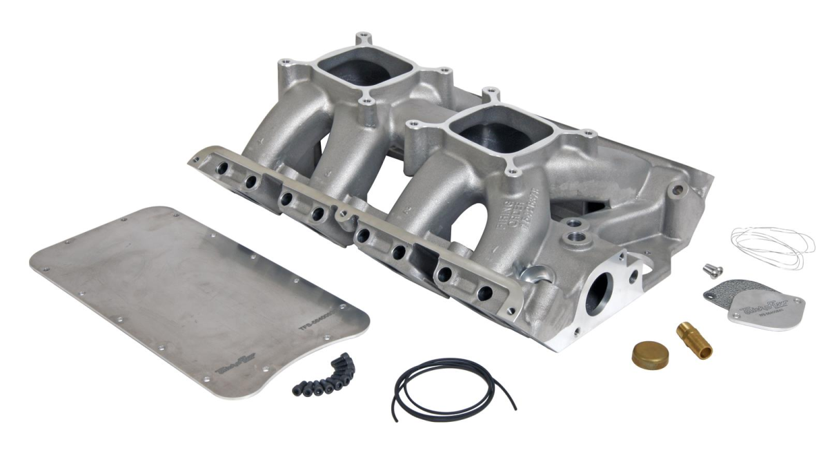 Trickflow - Trick Flow R-Series Tunnel Wedge Intake Manifold for FE 390-428 w/ Tunnel Wedge-Type Dual Square Bore Carbs - Image 1