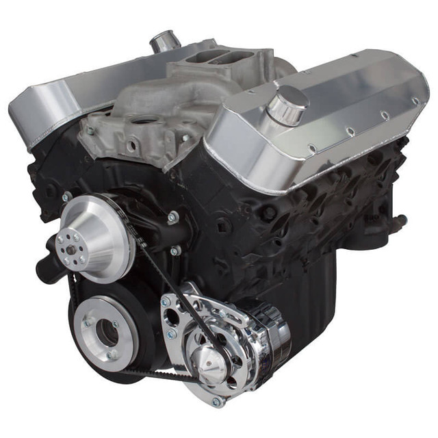 CVF Racing - CVF Chevy Big Block V-Belt System with Low Mount Alternator Brackets, For Short Water Pump - Polished - Image 1