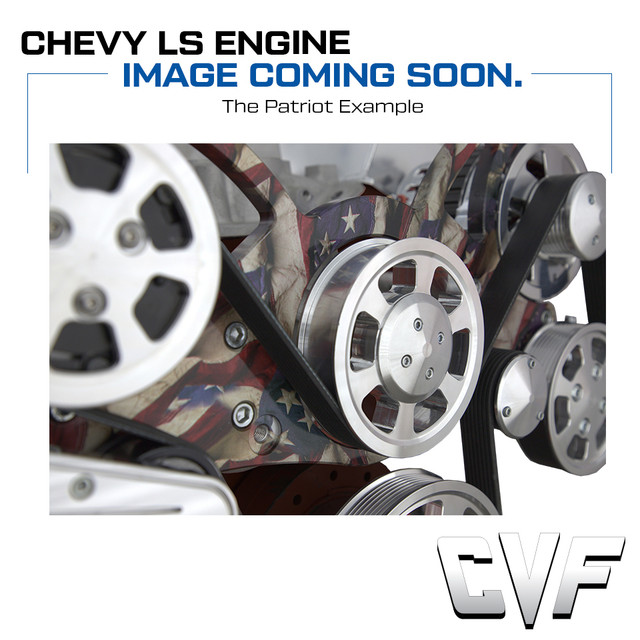 CVF Racing - CVF Chevy LS Mid-Mount Serpentine System with AC, Alternator & Power Steering - Patriotic Plating (All Inclusive) - Image 1