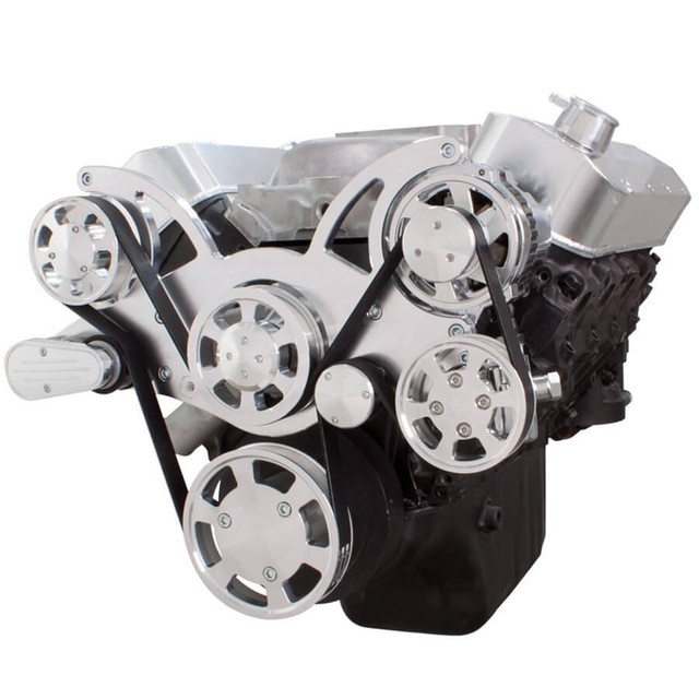 CVF Racing - CVF Chevy BBC Gen VI Serpentine System with Power Steering & Alternator - Polished (All Inclusive) - Image 1