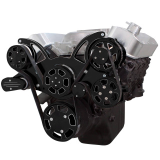 CVF Racing - CVF Chevy BBC Gen VI Serpentine System with Power Steering & Alternator - Black Diamond (All Inclusive) - Image 1