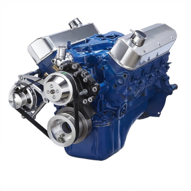 CVF Racing - CVF Ford SBF 289, 302 & 351W Serpentine Conversion with Alternator Only - Polished - Image 1