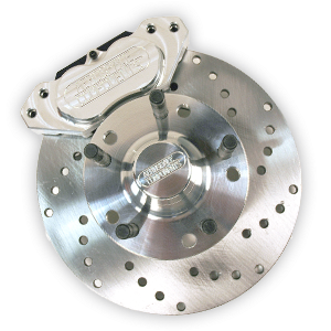 Aerospace Components - Aerospace Mopar A-Body 4 Piston Heavy Duty Front Drag Disc Brakes (10" Drum Spindle) - Image 1