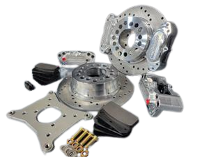 Aerospace Components - Aerospace Lamb, Symmetrical Housing Ends 4 Piston Heavy Duty Dual Rear Drag Disc Brakes (5 Lug) - 5/8" Studs - Image 1