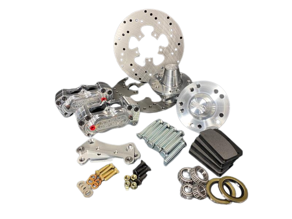 Aerospace Components - Aerospace Toyota Starlet  4 Piston Front Heavy Duty Drag Disc Brakes - 5 Lug - Image 1