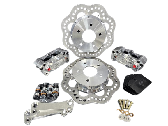 Aerospace Components - Aerospace Nissan 370Z / Infiniti Q50/Q60/Q70 4 Piston Front Pro-Lite Drag Disc Brakes - Image 1