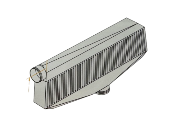 A&A Corvette - Procharger Universal Air-To-Air Sheet Metal Intercooler - 3" In/Out Dia. (24 x 17 x 3) - Image 1