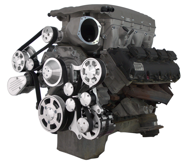 CVF Racing - CVF Wraptor Gen III Hemi Engine Whipple 3.0L Serpentine Bracket System with Alternator - Polished (All Inclusive) - Image 1