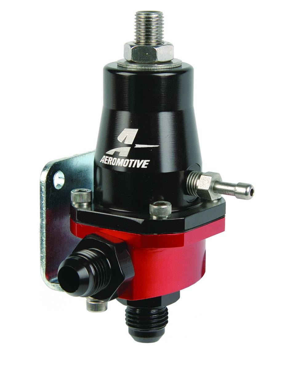 Aeromotive - Aeromotive Compact EFI Regulator Billet Adjustable EFI W/ AN-6 Male Inlet & Return - Black Anodized - Image 1