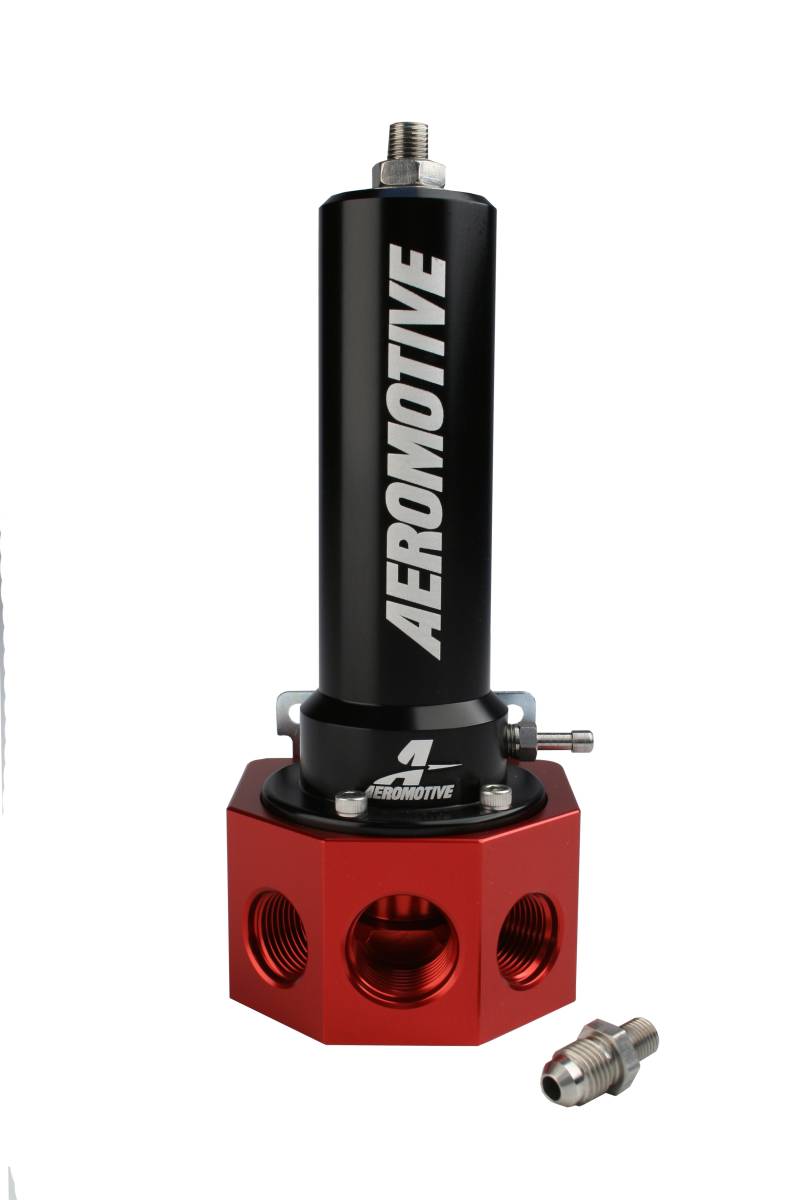 Aeromotive - Aeromotive Single Spring Belt/Hex Drive EFI Regulator 40-100 psi - Black Anodized - Image 1