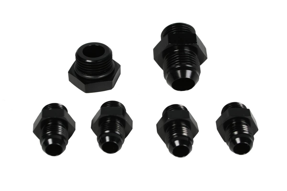 Aeromotive - Aeromotive A4 Regulator Fitting Kit (for two (2) carbs) (4) AN-06 (1) AN-10 (1) AN-10 Plug - 15202 - Image 1