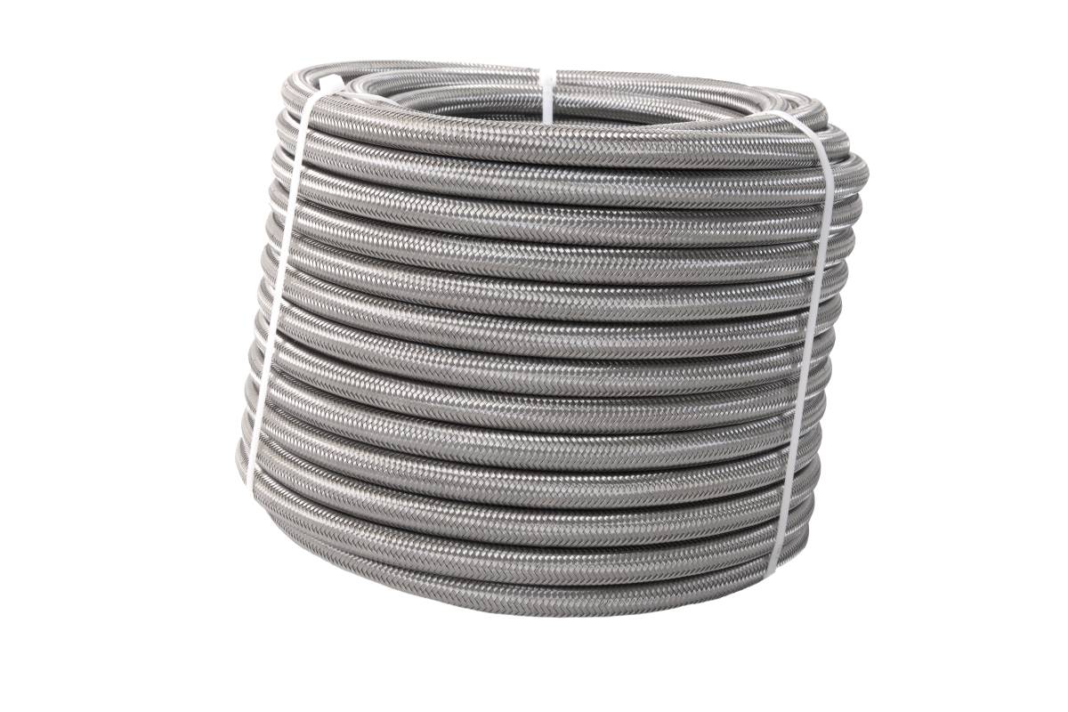 Aeromotive - Aeromotive Hose Fuel PTFE Stainless Steel Braided AN-08 x 4' - 15304 - Image 1