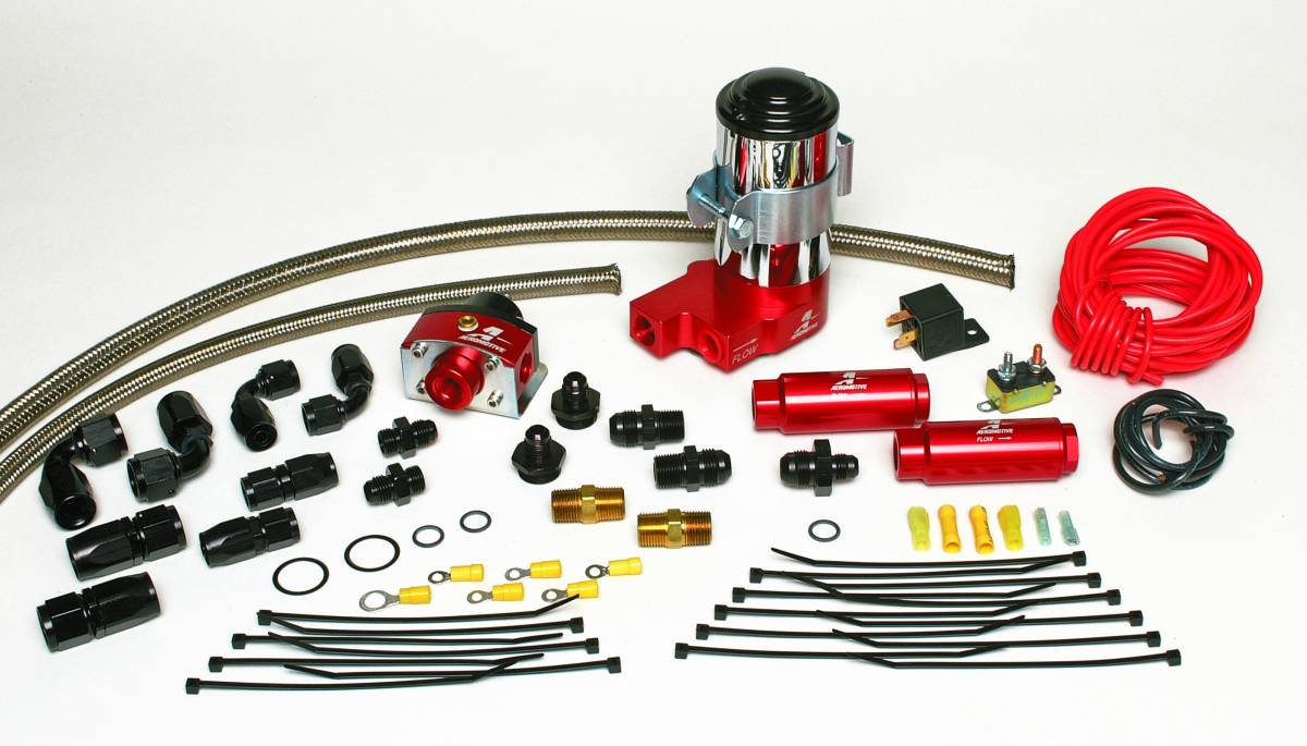 Aeromotive - Aeromotive Complete SS Series Fuel System Includes: (P/N 17122 SS Series Fuel pump Kit) plus (P/N 17120 Carb. Regulator Kit)   - 17201 - Image 1