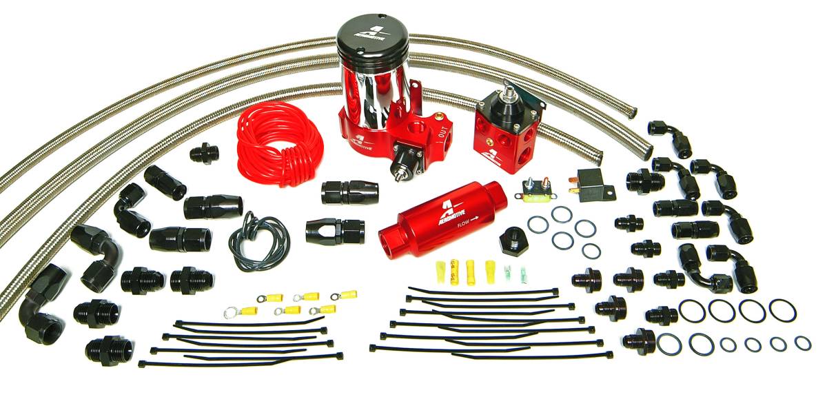 Aeromotive - Aeromotive A2000 Complete Drag Race Fuel System for dual carbs Includes: (11202 pump 13203 reg. lines etc) - 17204 - Image 1