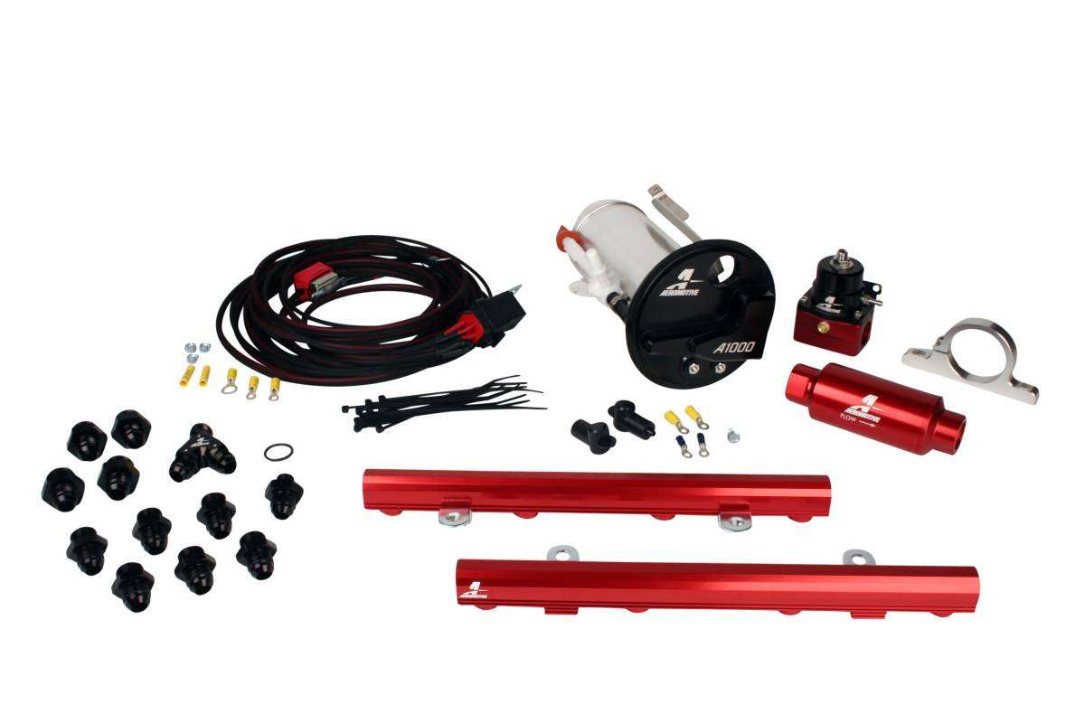 Aeromotive - Aeromotive System 07-12 Shelby GT500 18682 A1000 14130 5.0L 4V Rails 16307 Wire Kit & Misc. Fittings - 17316 - Image 1