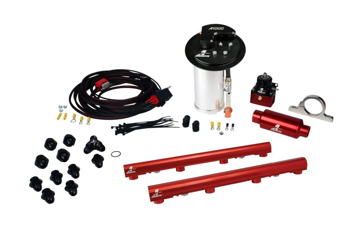 Aeromotive - Aeromotive System 10-13 Mustang GT 18694 A1000 14116 4.6L 3V Rails 16307 Wire Kit & Misc. Fittings - 17318 - Image 1