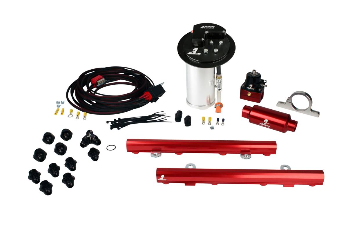 Aeromotive - Aeromotive System 10-13 Mustang GT 18694 A1000 14130 5.0L 4V Rails 16307 Wire Kit & Misc. Fittings - 17324 - Image 1