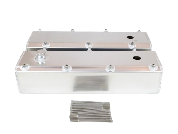 Canton Racing Products - Canton BBF 429/460 Fabbed Aluminum Valve Covers w/ Fill & PCV Ports - Image 1