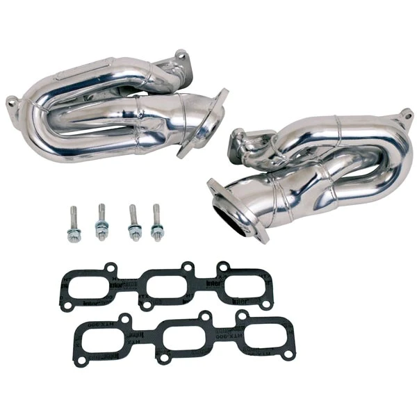 BBK Performance - Ford Mustang 2011-2017 3.7L V6 BBK Performance Polished Silver Ceramic Shorty Headers 1-5/8" - Image 1