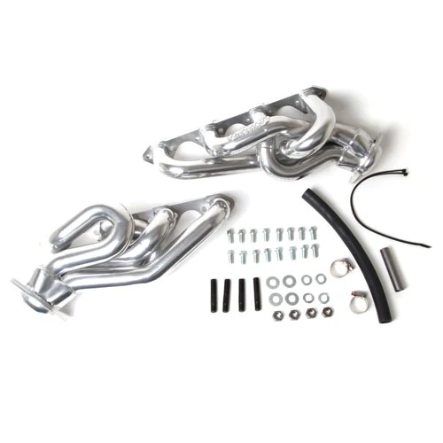 BBK Performance - Ford Mustang GT 1986-1993 5.0L V8 BBK Performance Polished Silver Ceramic Shorty Headers 1-5/8" - Image 1