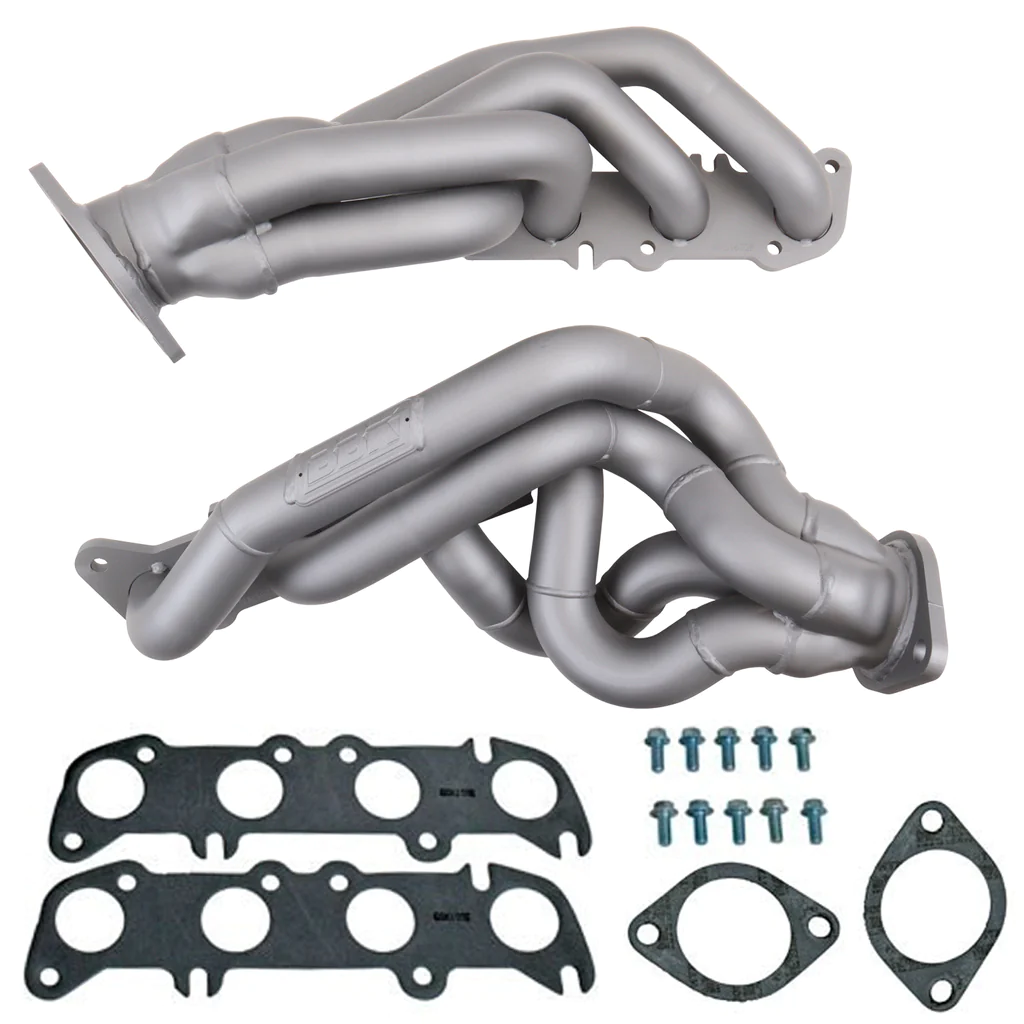 BBK Performance - Ford Mustang GT 2011-2014 V8 BBK Performance Titanium Ceramic Shorty Headers 1-3/4" - Image 1