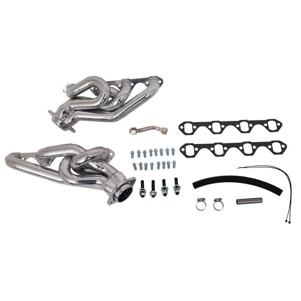 BBK Performance - Ford Mustang GT 1994-1995 V8 BBK Performance Polished Silver Ceramic Shorty Headers 1-5/8" - Image 1