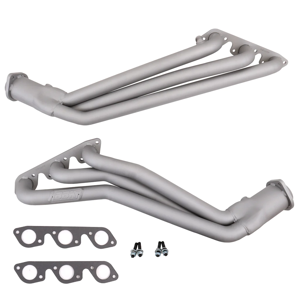 BBK Performance - Ford Mustang 3.8L/3.9L V6 1999-2004 BBK Performance Polished Silver Ceramic Long Tube Headers 1-5/8" - Image 1