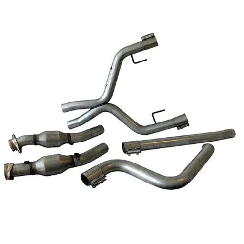 BBK Performance - Ford Mustang V6 4.0L 2005-2009 High Flow Catted Dual Exhaust Conversion 2-1/2" - Image 1