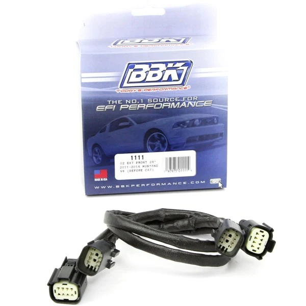 BBK Performance - Ford Mustang V6 3.7L 2011-2017 Front O2 Sensor Extensions - 24" Long - Image 1