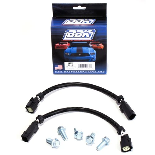 BBK Performance - Ford Mustang 5.0L 2015-2017 Front O2 Sensor Extensions - 6 Pin Connector - Image 1
