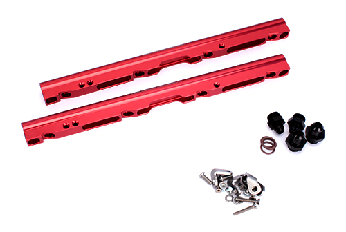 FAST - FAST LSXR Billet Fuel Rail Kit For LS1/LS6 - Anodized Red - Image 1
