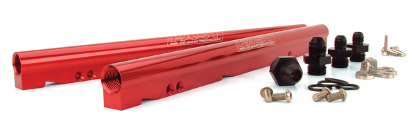FAST - FAST LSXR Billet Fuel Rail Kit For LS3/LS7 - Anodized Red - Image 1