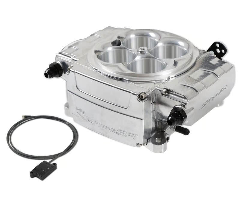 Holley - Holley Sniper 2 EFI 4BBL Throttle Body Fuel Injection Kit W/ Bluetooth Module - Polished - Image 1