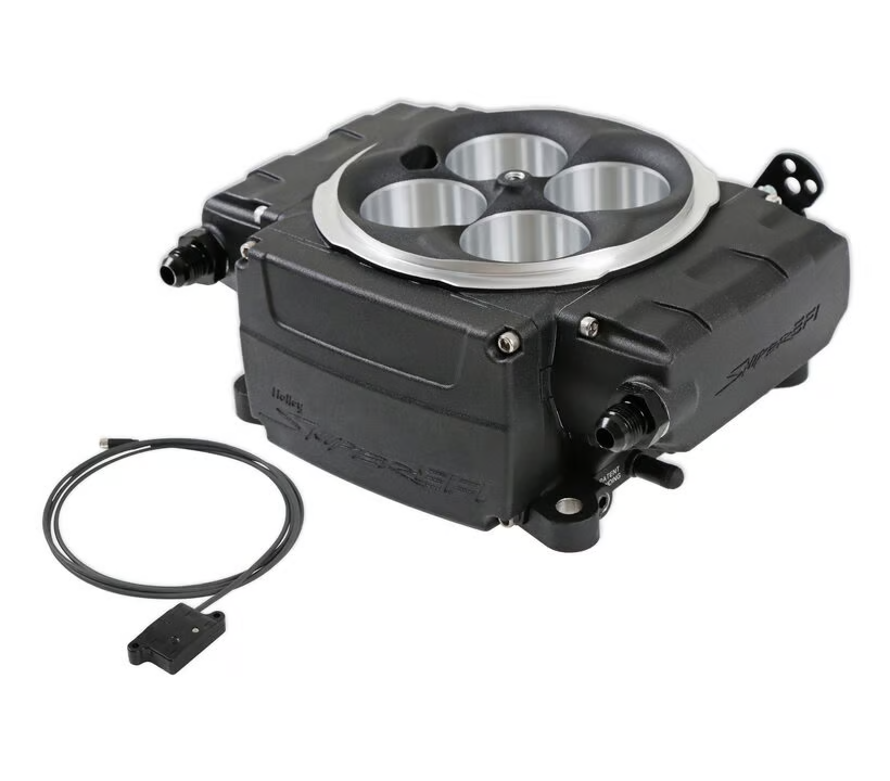 Holley - Holley Sniper 2 EFI 4BBL Throttle Body Fuel Injection Kit W/ Bluetooth Module - Black - Image 1