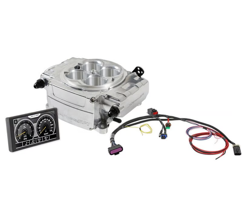 Holley - Holley Sniper 2 EFI 4BBL Throttle Body Fuel Injection Kit W/ 5" Handheld - Polished - Image 1