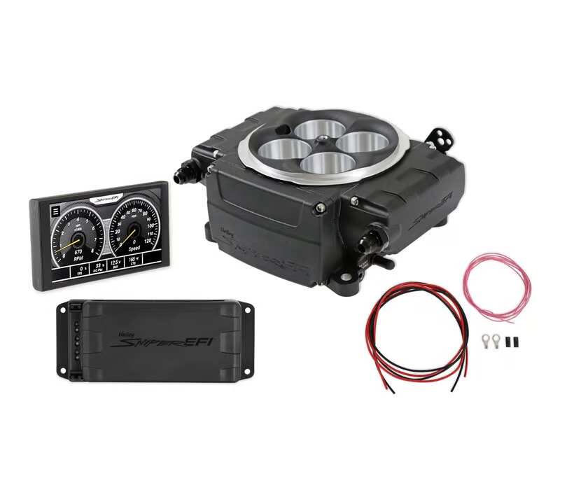 Holley - Holley Sniper 2 EFI 4BBL Throttle Body Fuel Injection Kit W/ 5" Handheld & PDM - Black - Image 1